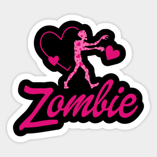 Cute Funny Zombie Mens Kids Womens Halloween Sticker